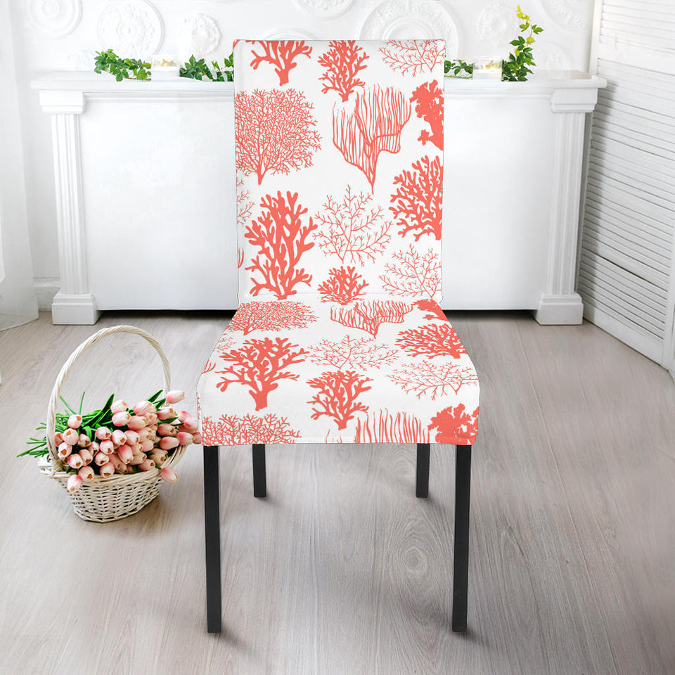 Coral Reef Pattern Print Design 05 Dining Chair Slipcover