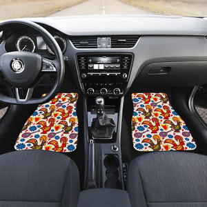 Colorful Rooster Chicken Guitar Pattern Front Car Mats