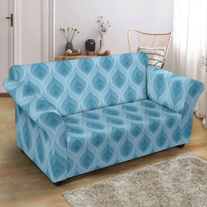 Blue Flame Fire Pattern Loveseat Couch Slipcover