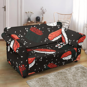 Sushi Theme Pattern Loveseat Couch Slipcover