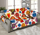 Colorful Rooster Chicken Guitar Pattern Sofa Cover Protector