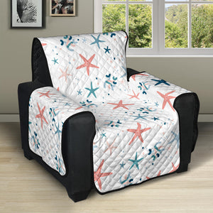 Starfish Pattern Background Recliner Cover Protector