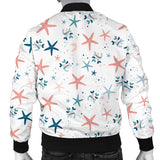 Starfish Pattern Background Men Bomber Jacket