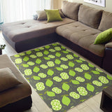 Lime Pattern Theme Area Rug
