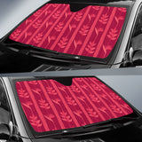 Heliconia Pink Pattern Car Sun Shade
