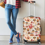 Hand Drawn Cake Pattern Luggage Covers