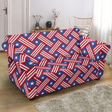 USA Star Stripe Pattern Loveseat Couch Slipcover