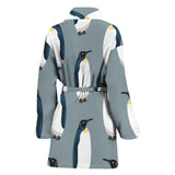 Penguin Pattern Theme Women Bathrobe