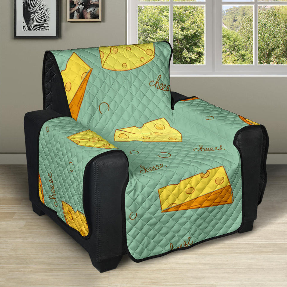 Cheese Pattern Background Recliner Cover Protector