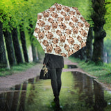 Yorkshire Terrier Pattern Print Design 04 Umbrella