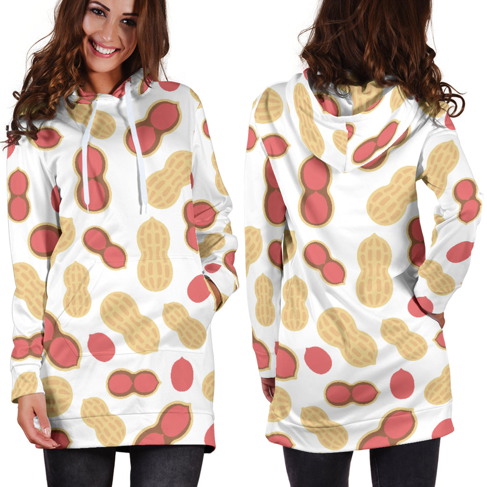 Peanut Theme Pattern Women Hoodie Dress