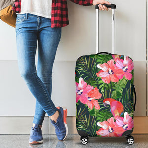 Parrot Leaves Pattern Cabin Suitcases Luggages