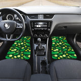 Cucumber Pattern Background Front Car Mats