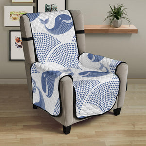 Whale Pattern Chair Cover Protector