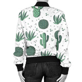 Cactus Pattern Women Bomber Jacket