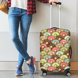 Donut Pattern Background Luggage Covers