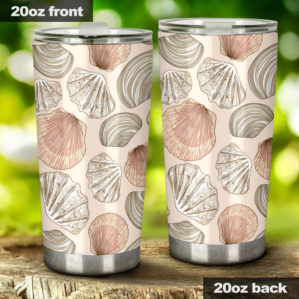 Shell Pattern Background Tumbler