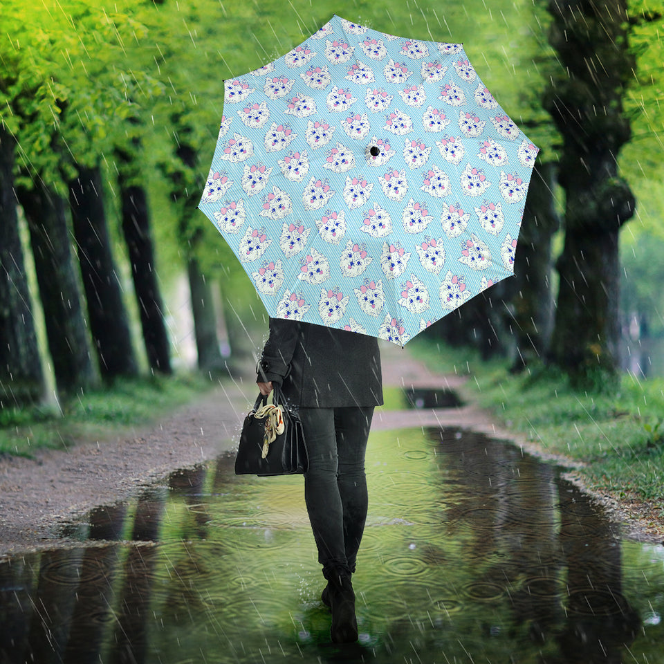 Yorkshire Terrier Pattern Print Design 01 Umbrella