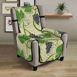 Grape Leaves Pattern Chair Cover Protector