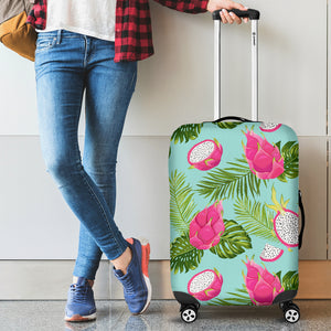 Dragon Fruit Leaves Pattern Luggage Covers