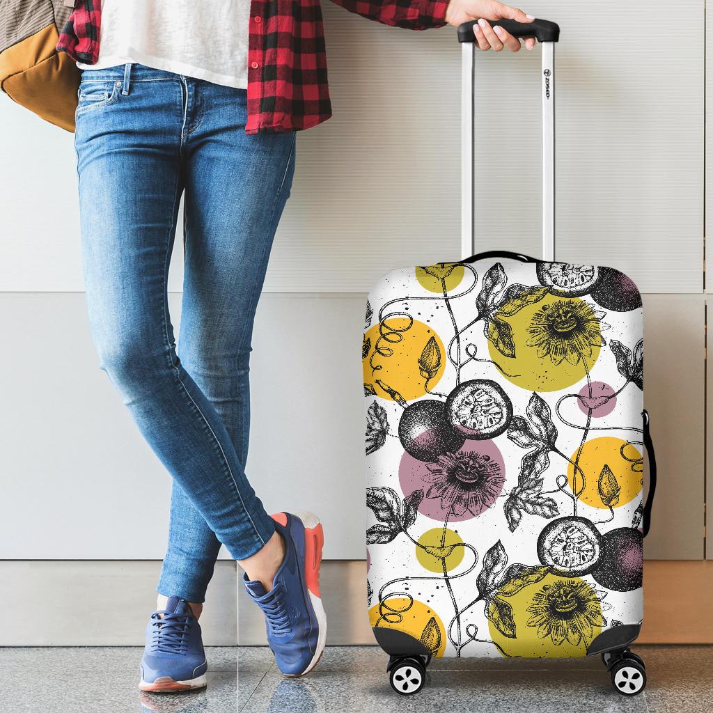 Passion Fruit Pattern Background Cabin Suitcases Luggages