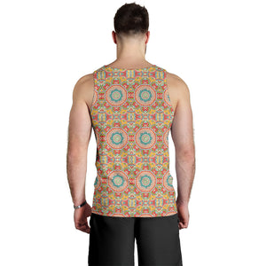 Indian Theme Pattern Men Tank Top