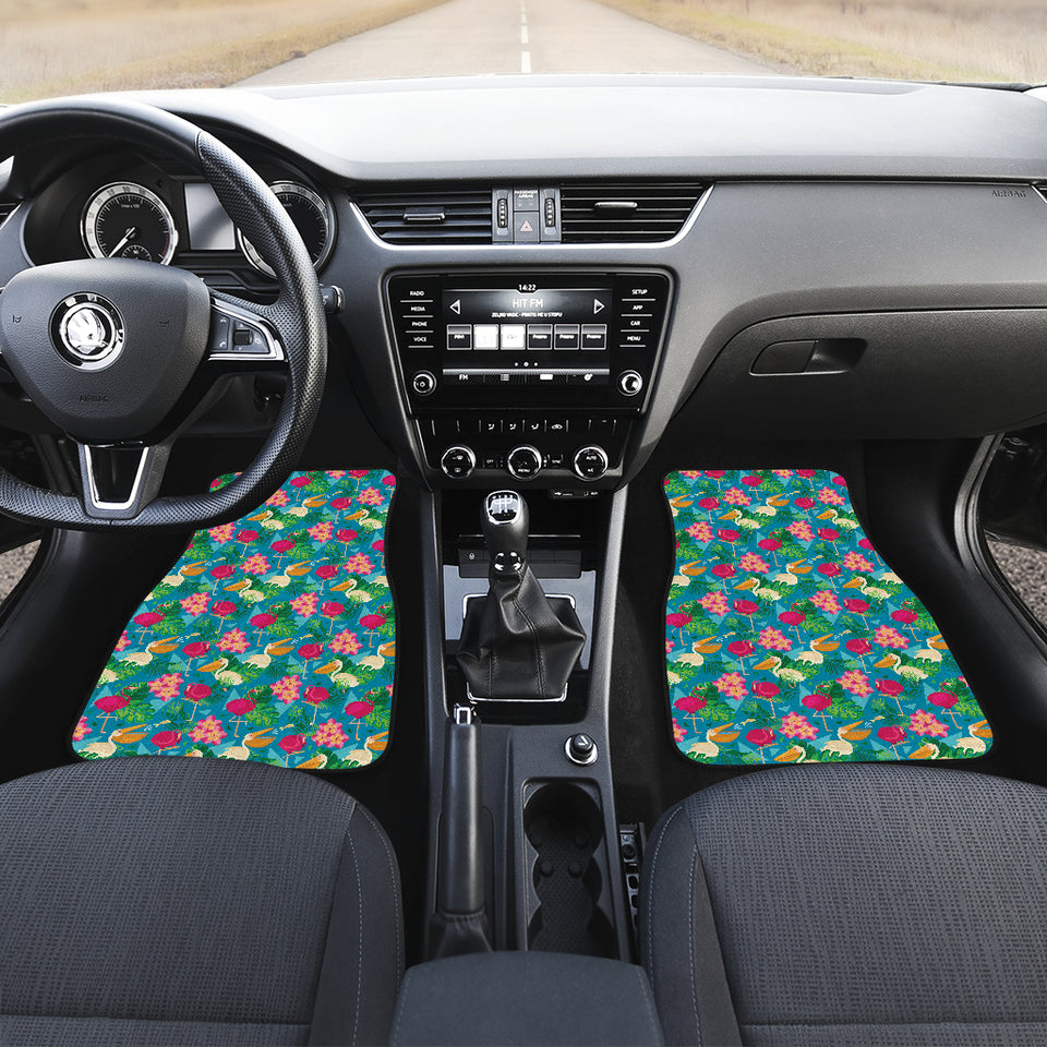 Pelican Pattern Print Design 03 Front Car Mats