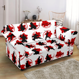 Ninja Pattern Loveseat Couch Slipcover