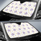 Garlic Pattern Theme Car Sun Shade