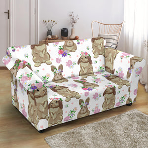 Rabbit Pattern Loveseat Couch Slipcover