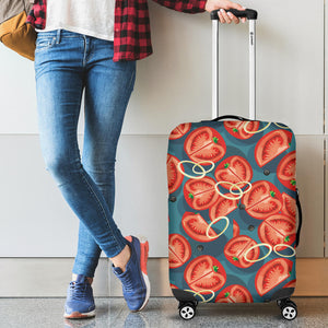 Tomato Pattern Background Luggage Covers