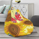 Sunflower Butterfly Pattern Bean Bag Cover