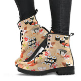 Sushi Pattern Leather Boots
