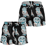 Owl Tribal Pattern Women Shorts