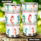 Seahorse Pattern Theme Tumbler