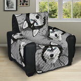 Siberian Husky Pattern Theme Recliner Cover Protector