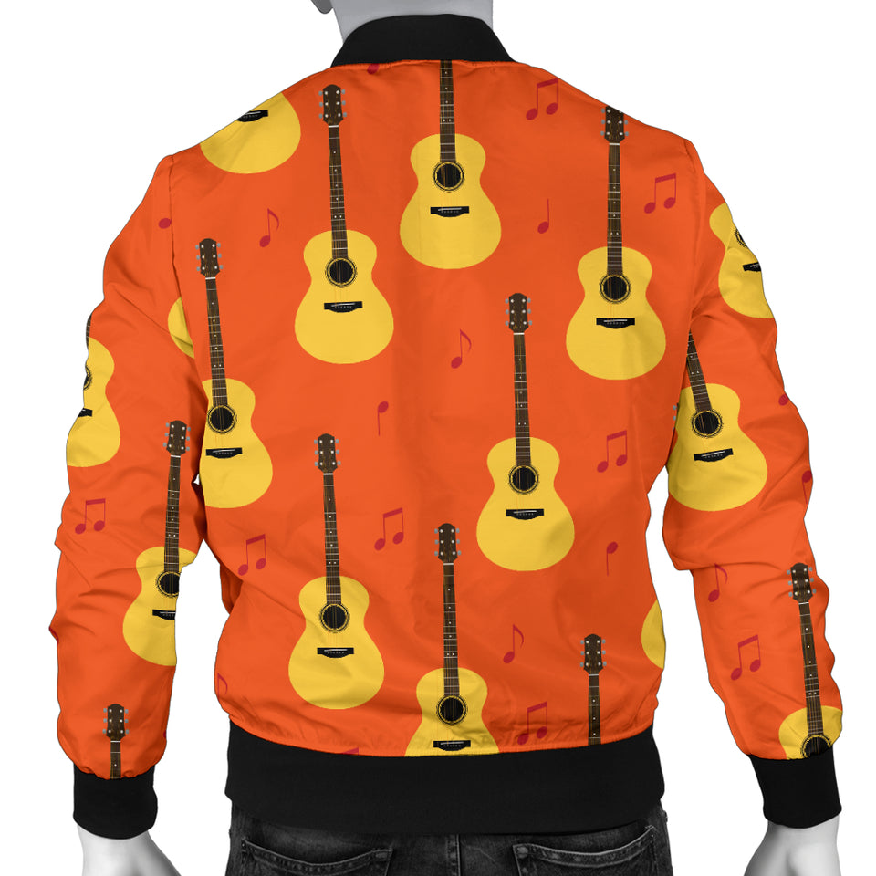 Classice Guitar Music Pattern Men Bomber Jacket