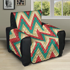 Zigzag Chevron Pattern Recliner Cover Protector