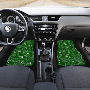 Chemistry Periodic Table Pattern Print Design 04 Front Car Mats