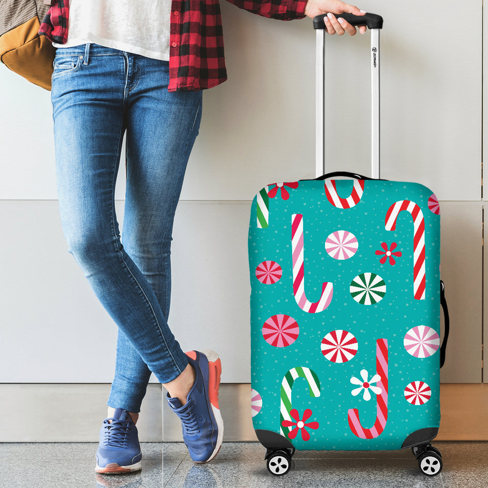 Christmas Candy Pattern Luggage Covers