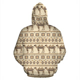 Traditional Camel Pattern Ethnic Motifs Men Women Pullover Hoodie