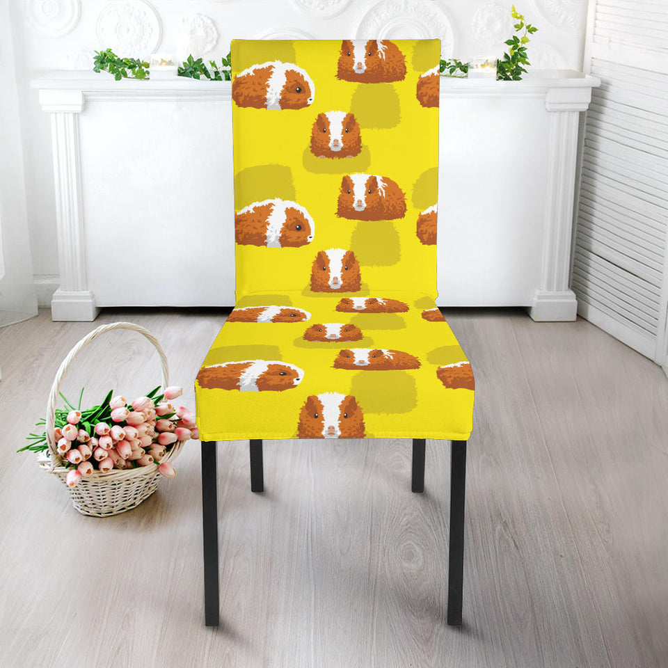 Guinea Pig Pattern Print Design 05 Dining Chair Slipcover