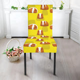 Guinea Pig Pattern Print Design 05 Dining Chair Slipcover