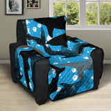 Shark Pattern Background Recliner Cover Protector