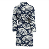 American Football Ball Pattern Men Bathrobe