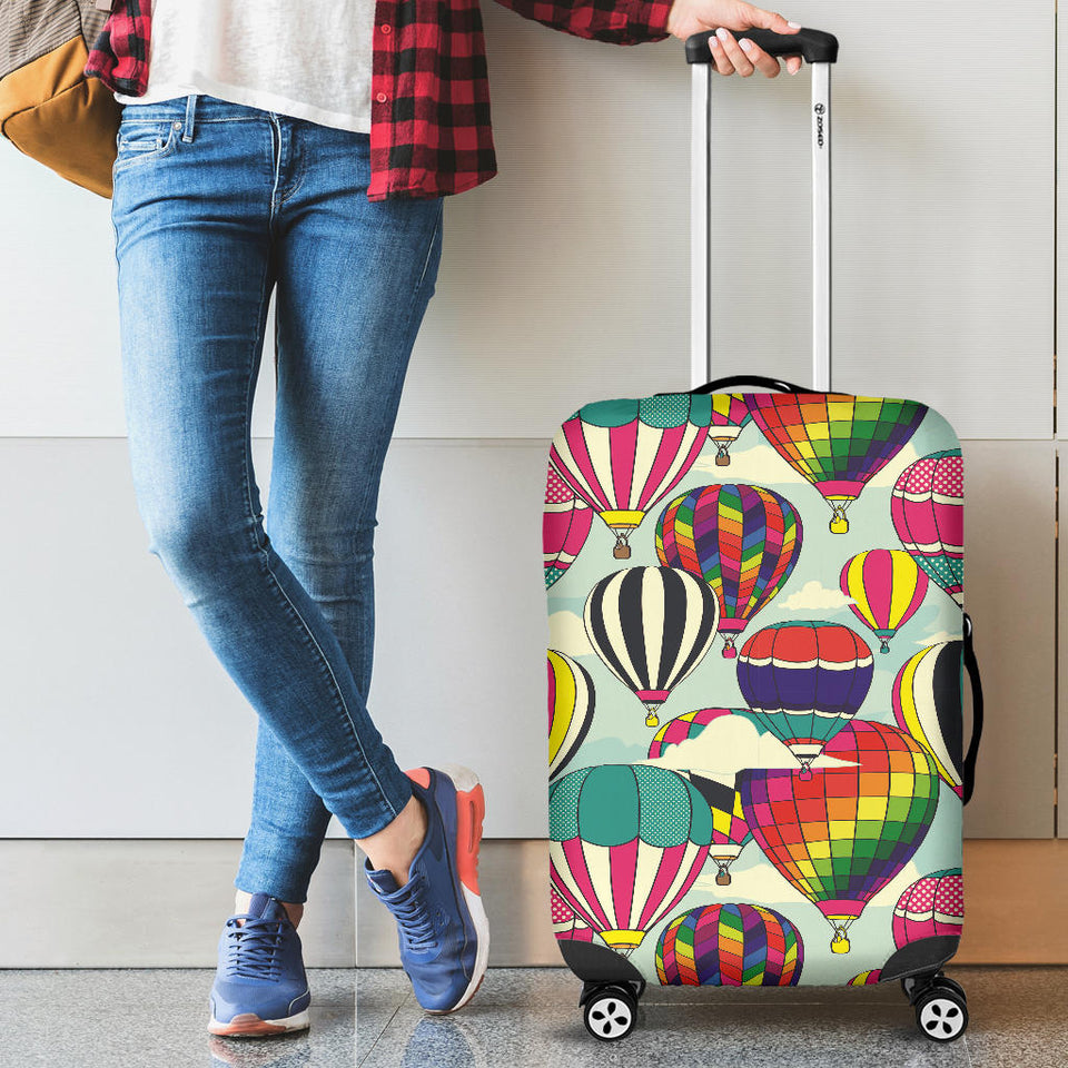 Hot Air Balloon Pattern Background Luggage Covers