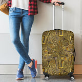 Saxophone Gold Pattern Luggage Covers