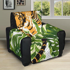 Bengal Tiger Pattern leaves Recliner Cover Protector