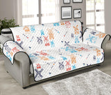 Hand Drawn Windmill Pattern Sofa Cover Protector