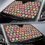 Colorful Apple Pattern Car Sun Shade